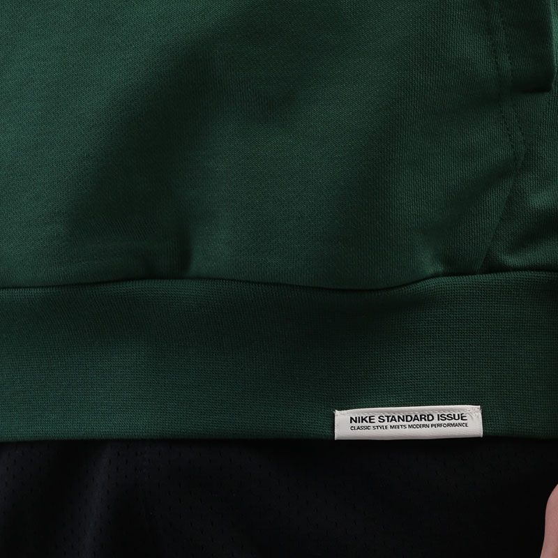 мужская зеленая толстовка Nike Throwback Basketball Pullover Hoodie CK6368-341 - цена, описание, фото 4